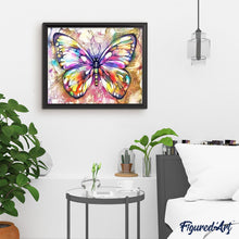 Laden Sie das Bild in den Galerie-Viewer, Malen nach Zahlen für Erwachsene | Bunter Schmetterling | Figured'Art