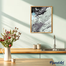 Laden Sie das Bild in den Galerie-Viewer, Malen nach Zahlen für Erwachsene | Abstrakte in schwarzweiss | Figured'Art