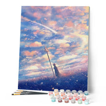 Laden Sie das Bild in den Galerie-Viewer, Malen nach Zahlen für Erwachsene | Rosaroter Himmel | Figured'Art