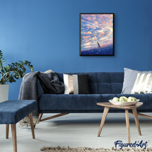 Laden Sie das Bild in den Galerie-Viewer, Malen nach Zahlen für Erwachsene | Rosaroter Himmel | Figured'Art