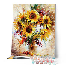 Laden Sie das Bild in den Galerie-Viewer, Malen nach Zahlen für Erwachsene | Schöne Sonnenblumen | Figured'Art
