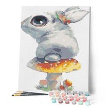 Laden Sie das Bild in den Galerie-Viewer, Malen nach Zahlen für Erwachsene | Kleiner Hase und Pilz | Figured'Art