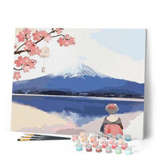 Laden Sie das Bild in den Galerie-Viewer, Malen nach Zahlen für Erwachsene | Mit Blick auf den Berg Fuji | Figured'Art