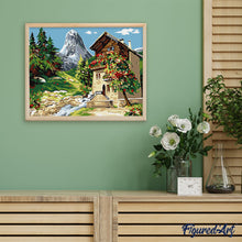 Laden Sie das Bild in den Galerie-Viewer, Hütte am Bachufer | Figured'Art