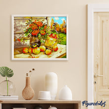 Laden Sie das Bild in den Galerie-Viewer, Korb mit Früchten auf dem Land