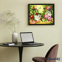 Laden Sie das Bild in den Galerie-Viewer, Blumen, Früchte und Vögel
