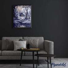 Laden Sie das Bild in den Galerie-Viewer, Haus am Fluss im Winter | Figured'Art