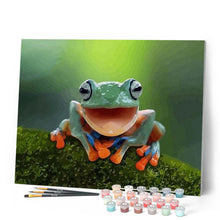 Laden Sie das Bild in den Galerie-Viewer, Malen nach Zahlen für Erwachsene | Kleiner Frosch | Figured'Art