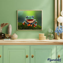 Laden Sie das Bild in den Galerie-Viewer, Malen nach Zahlen für Erwachsene | Kleiner Frosch | Figured'Art