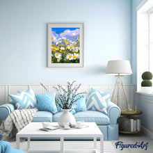 Laden Sie das Bild in den Galerie-Viewer, Gänseblümchen und blauer Himmel 2 | Figured'Art