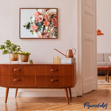 Laden Sie das Bild in den Galerie-Viewer, Malen nach Zahlen für Erwachsene | Blumenstrauß aus Rosen | Figured'Art