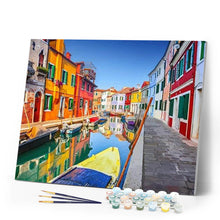 Laden Sie das Bild in den Galerie-Viewer, Malen nach Zahlen für Erwachsene | Burano in Italien | Figured'Art