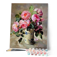Laden Sie das Bild in den Galerie-Viewer, Malen nach Zahlen für Erwachsene | Blumenstrauß aus Pfingstrosen | Figured'Art