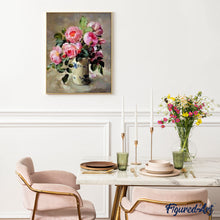 Laden Sie das Bild in den Galerie-Viewer, Malen nach Zahlen für Erwachsene | Blumenstrauß aus Pfingstrosen | Figured'Art