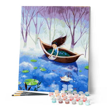 Laden Sie das Bild in den Galerie-Viewer, Malen nach Zahlen für Erwachsene | Kleines Papierboot | Figured'Art