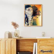 Laden Sie das Bild in den Galerie-Viewer, Malen nach Zahlen Erwachsene Asiatischer Elefant Figured'Art