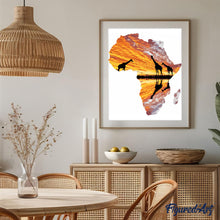 Laden Sie das Bild in den Galerie-Viewer, Malen nach Zahlen für Erwachsene | Afrika und Giraffen | Figured'Art
