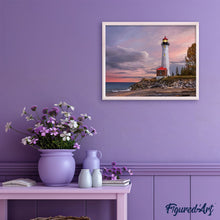 Laden Sie das Bild in den Galerie-Viewer, Malen nach Zahlen für Erwachsene | Großer Leuchtturm | Figured'Art