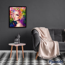 Laden Sie das Bild in den Galerie-Viewer, Malen nach Zahlen für Erwachsene | Frau mit Blumen | Figured'Art