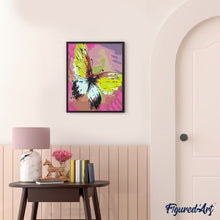 Laden Sie das Bild in den Galerie-Viewer, Malen nach Zahlen für Erwachsene | Schöner bunter Schmetterling | Figured'Art