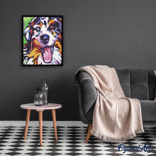 Laden Sie das Bild in den Galerie-Viewer, Malen nach Zahlen für Erwachsene | Hund mit ausgestreckter Zunge | Figured'Art