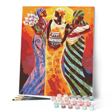 Laden Sie das Bild in den Galerie-Viewer, Malen nach Zahlen für Erwachsene | Frauen von Afrika | Figured'Art