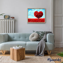 Laden Sie das Bild in den Galerie-Viewer, Malen nach Zahlen für Erwachsene | Baum rotes Herz | Figured'Art