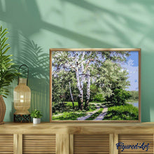 Laden Sie das Bild in den Galerie-Viewer, Malen nach Zahlen für Erwachsene | Landschaft mit Pappeln | Figured'Art