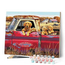 Laden Sie das Bild in den Galerie-Viewer, Malen nach Zahlen für Erwachsene | Hunde auf dem Bauernhof | Figured'Art