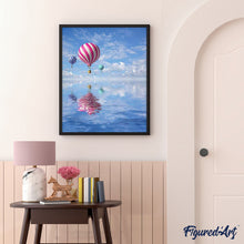 Laden Sie das Bild in den Galerie-Viewer, Malen nach Zahlen für Erwachsene | Flug im Luftballon | Figured'Art