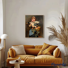 Laden Sie das Bild in den Galerie-Viewer, Malen nach Zahlen für Erwachsene | Frau und ihre Ente | Figured'Art