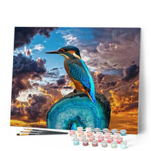 Laden Sie das Bild in den Galerie-Viewer, Malen nach Zahlen für Erwachsene | Kleiner Vogel mit langem Schnabel | Figured'Art