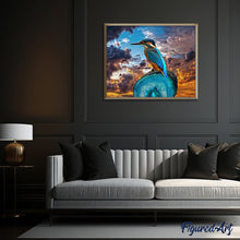 Laden Sie das Bild in den Galerie-Viewer, Malen nach Zahlen für Erwachsene | Kleiner Vogel mit langem Schnabel | Figured'Art