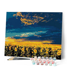 Laden Sie das Bild in den Galerie-Viewer, Malen nach Zahlen für Erwachsene | Großes Sonnenblumenfeld | Figured'Art