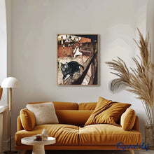 Laden Sie das Bild in den Galerie-Viewer, Malen nach Zahlen für Erwachsene | Katze auf der Leiste | Figured'Art
