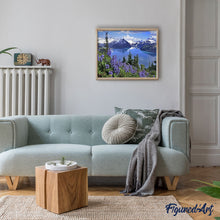Laden Sie das Bild in den Galerie-Viewer, Malen nach Zahlen für Erwachsene | Blumen und Berge | Figured'Art