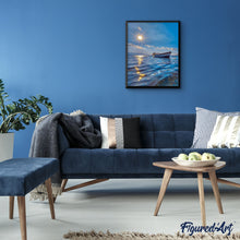 Laden Sie das Bild in den Galerie-Viewer, Malen nach Zahlen für Erwachsene | Boot auf dem Meer | Figured'Art