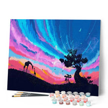Laden Sie das Bild in den Galerie-Viewer, Malen nach Zahlen für Erwachsene | Himmel und Giraffen | Figured'Art