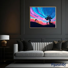 Laden Sie das Bild in den Galerie-Viewer, Malen nach Zahlen für Erwachsene | Himmel und Giraffen | Figured'Art