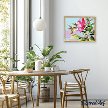 Laden Sie das Bild in den Galerie-Viewer, Malen nach Zahlen für Erwachsene | Kleiner Kolibri in den Blumen | Figured'Art