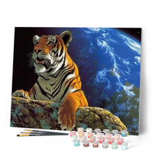 Laden Sie das Bild in den Galerie-Viewer, Malen nach Zahlen für Erwachsene | Tiger und Erde | Figured'Art