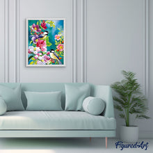 Laden Sie das Bild in den Galerie-Viewer, Malen nach Zahlen für Erwachsene | Schöne Vögel im Frühling | Figured'Art