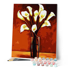 Laden Sie das Bild in den Galerie-Viewer, Malen nach Zahlen für Erwachsene | Geschnittene Blumen in einer Vase | Figured'Art
