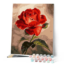 Laden Sie das Bild in den Galerie-Viewer, Malen nach Zahlen für Erwachsene | Schöne rote Rosen | Figured'Art