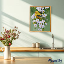 Laden Sie das Bild in den Galerie-Viewer, Malen nach Zahlen für Erwachsene | Gelber Vogel | Figured'Art