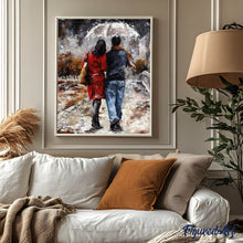 Laden Sie das Bild in den Galerie-Viewer, Malen nach Zahlen für Erwachsene | Paar und Regenschirm | Figured'Art