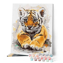 Laden Sie das Bild in den Galerie-Viewer, Malen nach Zahlen für Erwachsene | Junger Tiger | Figured'Art