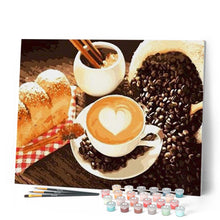 Laden Sie das Bild in den Galerie-Viewer, Malen nach Zahlen für Erwachsene | Frischer Kaffee | Figured'Art