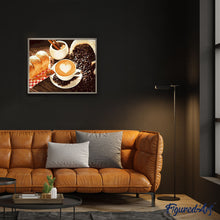 Laden Sie das Bild in den Galerie-Viewer, Malen nach Zahlen für Erwachsene | Frischer Kaffee | Figured'Art