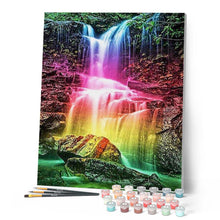 Laden Sie das Bild in den Galerie-Viewer, Malen nach Zahlen für Erwachsene | Bunter Wasserfall | Figured'Art
